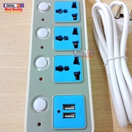 Smart Power Socket - 3-Prong Power Socket (2 USB Charging Ports) ZOB13