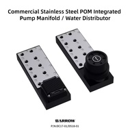 Barrow Stainless Steel Integrated Pump Manifold / Water Distributor — Compact Design for Multi-GPU S