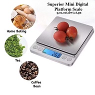 (2Kg/0.1g) Electronic Digital LCD Weighing Kitchen Scale Home Baking Tea Coffee Bean Drug Jewelry Co
