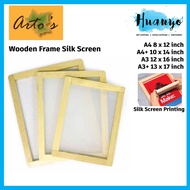 [HUANYO] Arto's Silk Screen Printing Wooden Frame Block ( A4 8x12 inch /A4 Plus 10x14 inch /A3 12x16