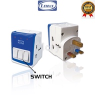 LEMAX M610 Multi Adaptor with Switch (3 Way)