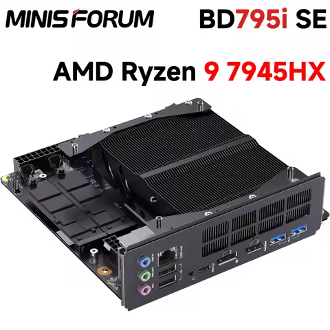 MINISFORUM BD795i SE Motherboard AMD Ryzen 9 7945HX(16C/32T) DDR5 5200MT/s 2*PCIe4.0 PCIe5.0 x16 2.5