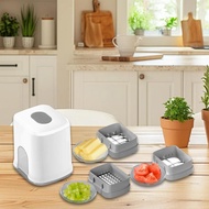 [Dynwave3] Vegetable Chopper Food Chopper with 3 Blades Easy Cleaning Detachable Vegetable Cutting M