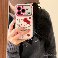 Small flower sticker KT cat+3D diamond bow phone case For iPhone 17/16/15/14/13 Pro Max
