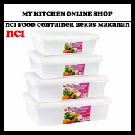 NCI HIGH QUALITY BPA-FREE TRANSPARENT CONTAINER_BEKAS MAKANAN RENDAH_BEKAS KUEH/Bekas LAUK Plastic