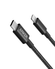 Anker iPhone Fast Charging Cable - 6ft Nylon USB-C to Lightning Cord, MFi Certified for iPhone 13/12