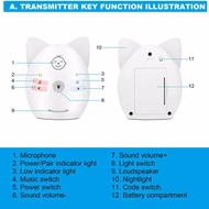 F7Wireless V30 Portable Babysitter 2.4GHz Audio Baby Monitor Digital Voice Broadcast Double Talk Nig