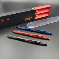 +現貨 好品質日本rotring紅環600限定紅藍綠色金屬桿繪圖防斷芯自動鉛筆圓珠筆  露天拍賣