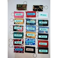 KEYCHAIN I LOVE SABAH DOMPET KAIN BATIK BUY 5 FREE 1