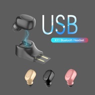Portable USB Mini IOS Android Headset Single Ear Wireless Music Earbuds Bluetooth Sport Earphone Ste