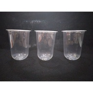 @50pcs OVAL Plastic Cups 14oz 16oz Oval Cups 14oz 16oz