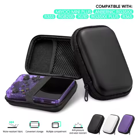 Hard Case for RG35XX Plus/Miyoo Mini Plus/R36S/R35S - Anti-Shock Gaming Accessory