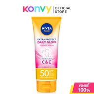 NIVEA Sun Super Protect Daily White Sun Body Serum SPF50/PA+++ 180ml นีเวีย เซรั่มกันแดดสูตรผิวกระจ่