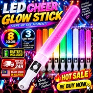 🔥24H🔥8 Colors LED Glow Stick 3 Modes Light Up Flashing Light Stick Concert Party Festival Cheer Even