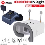 008D PRO White FPV Goggle with 5.8G 40ch Receiver 3.7V/2000mAh Battery 4.3 inch HD LCD 16:9