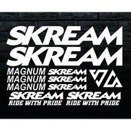 Cutting sticker fixie/sticker fixie Bike skream sticker cutting