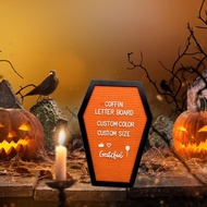 SE Felt Letter Board Coffin Letter Board with letters Halloween Message Board