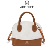 AGE FREE ALMA Bag กระเป๋าหนังแฟชั่นทรงเปลือกหอย สะพายไหล่ครอสบอดี้ สายหนังสามารถปรับระดับได้