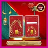 GB Gold Spirit Fire Horse - 1g Gold Bar