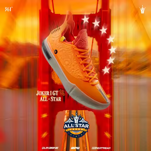 361 DEGREES Joker 1 GT Men Basketball Shoes New Breathable Shock-Absorbing Anti-slip Wear-resistant 