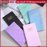 SEEKOV A6 Planner Notebook, 2027 Portable 2027 Planner,  Lined Pages Multicolor Weekly Planner Offic