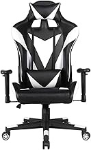SMLZV Office Chairs, Office Chair PU Leather Office Chair Gaming Racing Chair Computer Desk Chair Comfy Ergonomics Swivel Chairs (Color : Black, Size : One Size)
