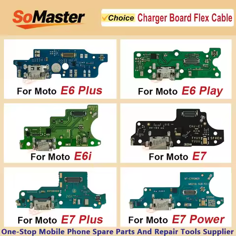 USB Charging Dock Board Flex For Motorola Moto E6 Play E7 Plus E7i Power E6s 2020 E6i Charger Port C