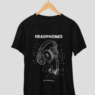 日系耳機 Vapowave 風格 T 恤