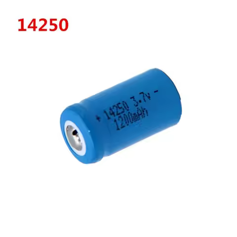 14250 3.7V Rechargeable Lithium Battery 14250 3.6V Red / Green External Line Penlight Rechargeable B