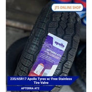 235/65R17 Apollo Tyres APTERRA AT2 w/ Free Stainless Tire Valve