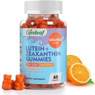 Vegan Lutein Gummies 12mg with Zeaxanthin and Vitamin A for Kids and Adults for Eye Health and Brain