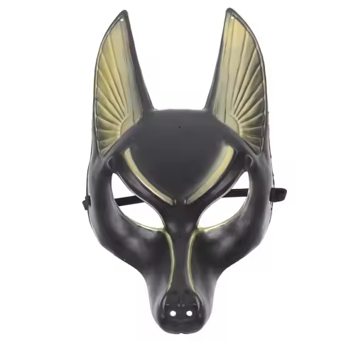Anubis Mask Halloween Party Vintage Plastic Masquerade Ball Cosplay Costume Mask Accessory Cosplay P