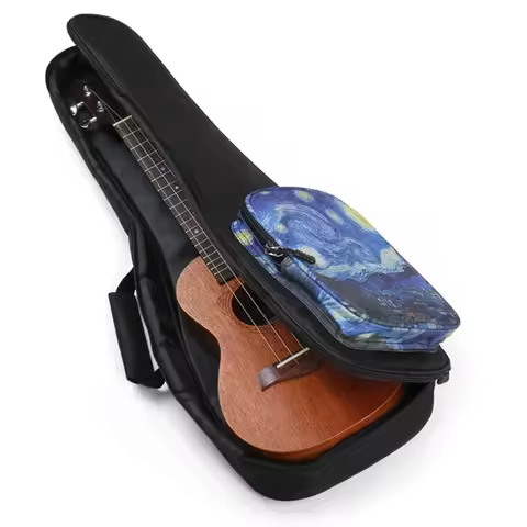 21/23/26/30 Inch Ukulele Bag Cotton Portable Lightweight Waterproof Blue Starry-Sky Storage Bag Ukul
