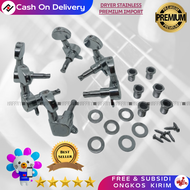 Dryer Guitar Model Grover Black & Silver - Putaran Senar Gitar Akustik - Accoustic Tuning Machine He