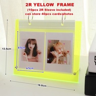 Acrylic Photo Frame Stand 2R 3R 4R Lomo Card Frame Photocard sleeve album ID Card Holder Instax KPOP
