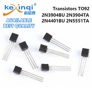 (10pcs) 2N3904BU TO92 Transistors 2N3904TA 2N4401BU 2N5551TA NPN/PNP