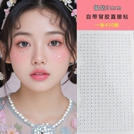 Hot Sale#时尚珍珠贴面妆3- 6mm Color Diamond Sticker Flash Diamond Self-Adhesive Adhesive Eye Makeup Semicir