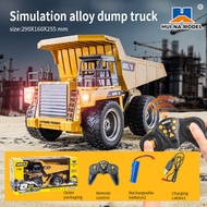 [New Style] 1: 18 Alloy Remote Control Dump Truck Remote Control Dump Truck Children's Electric Toy 