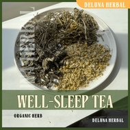 WELL SLEEP Herbal Tea Combo | Natural Sleep Aid & Fall-Asleep Support | Deluna Herbal