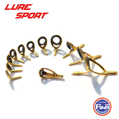 FUJI IGKWSG8 IGKTSG IGLGST IGKWSG12 IGMNST 8 9 10 11 12pcs Guide set Gold Frame SIC Ring Rod Buildin