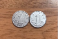 人民幣鋁幣蘭花2000年1角共2枚好品相(包郵)