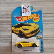Diecast HOT WHEELS CORVETTE C7 Yellow