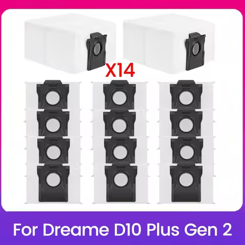 A27I-14PCS Dust Bags Replacement Parts For Dreame D10 Plus Gen 2 Vacuum Accessories Garbage Collecti