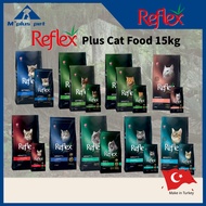 (FREE GIFT )Reflex Plus 15kg Cat Food Reflex 15kg Cat Makanan Kucing
