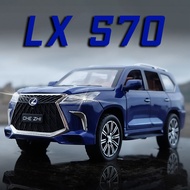 Mô Hình Xe Ô Tô Bằng Hợp Kim Lexus LX570 Tỷ Lệ 1:24 Bộ Sưu Tập Âm Thanh Xe Hơi Đúc Khuôn Quà Tặng Si