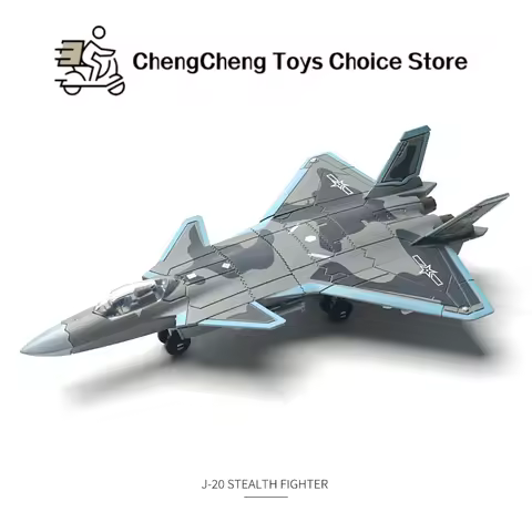 1:100 Creative Military Series Chengdu J-20 Stealth Fighter Fire Fang Multi-Purpose Jet Model Toys F