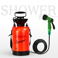 Hand Pressure Knapsack Sprayer 5L Spray Bottle for Lawn Garden Car Cleaning Watering Tools Adjustabl
