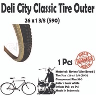 DELI Bicycle Classic Tire Outer 26 x 1 3/8 (590)(1Pcs)