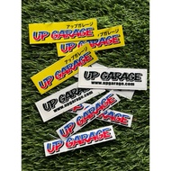 UP GARAGE PRINTED STICKER