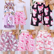 Q01 - Hello Kitty Cartoon Shorts CottonShorts Men and Women Unisex Beach Pants Hello Kitty Shorts